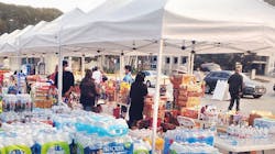 The company is also working with nonprofits and suppliers to bring resources into communities, such as free meals. The company is also working with nonprofits and suppliers to bring resources into communities, such as free meals.