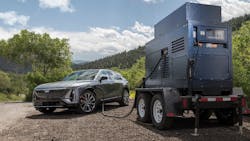 GM will provide mobile charging stations in targeted areas for people who no longer have access to their regular charging locations. GM will provide mobile charging stations in targeted areas for people who no longer have access to their regular charging locations.
