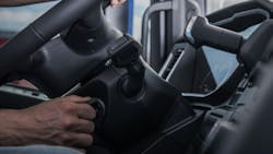 truck driver in cloudy weather truck driver in cloudy weather