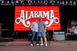 Teddy Gentry with son Josh Gentry, driver of Alabama's Kenworth T680 Teddy Gentry with son Josh Gentry, driver of Alabama's Kenworth T680