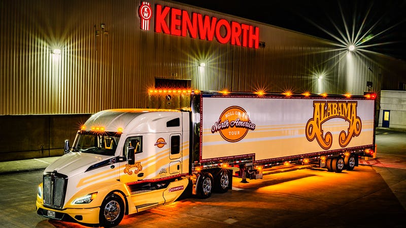The Alabama band's touring truck, a Kenworth T680