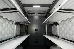 Rivian commercial van cargo space Rivian commercial van cargo space
