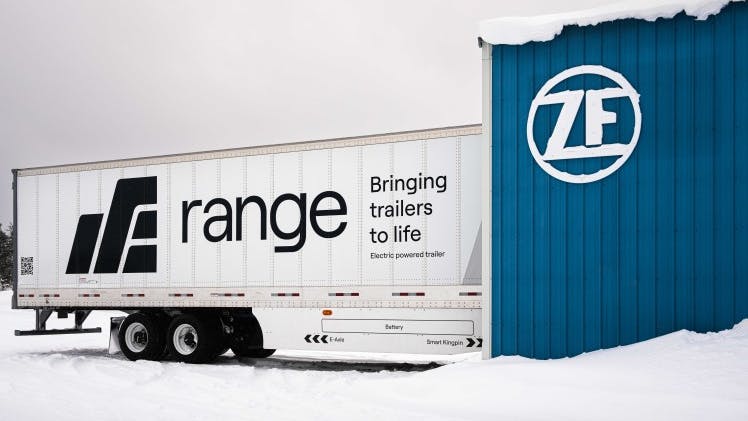 Range Energy and ZF unite to revolutionize North American commercial trucking with electric trailer technology