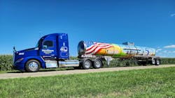 Breckenridge Trucking's fleet includes 85 tractors and 130 tank trailers that run more than 5 million miles annually. Breckenridge Trucking's fleet includes 85 tractors and 130 tank trailers that run more than 5 million miles annually.