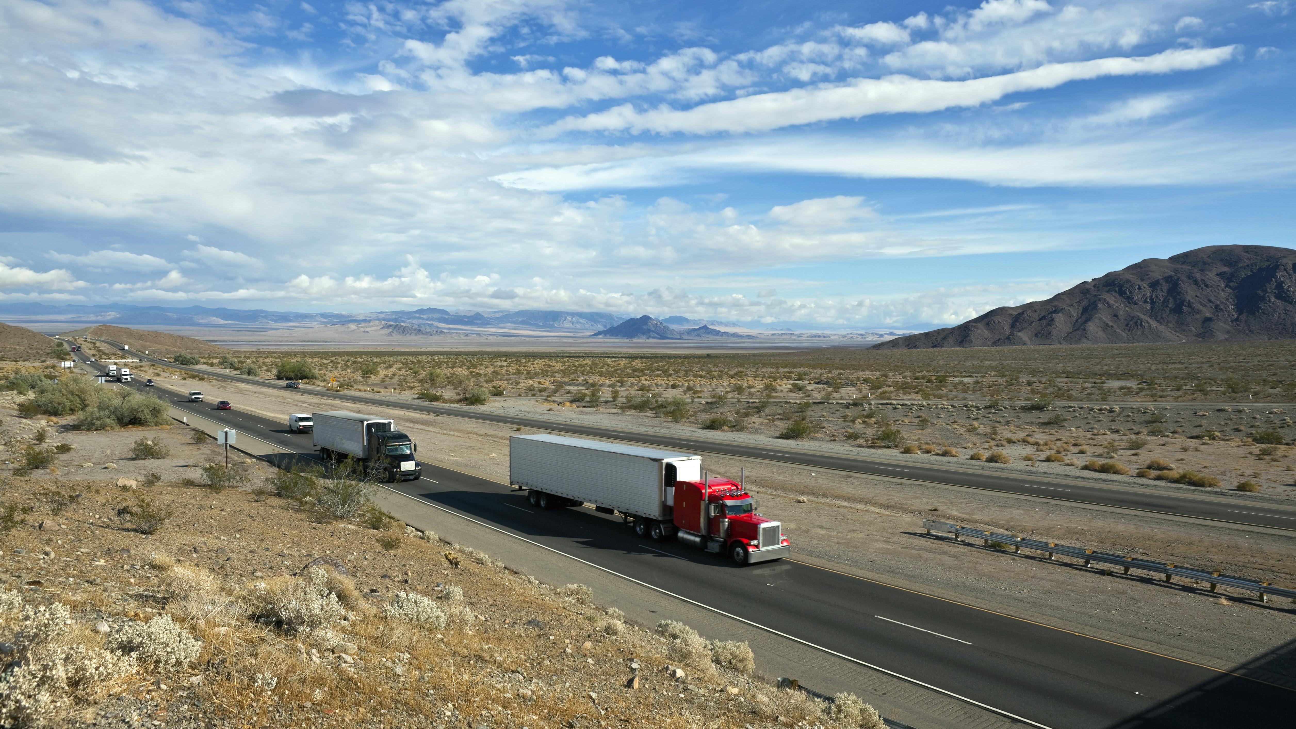 tractor trailers in California