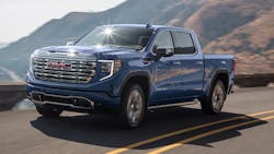 A detached front grille deflector may become a road hazard, increasing the risk of a crash. A detached front grille deflector may become a road hazard, increasing the risk of a crash.