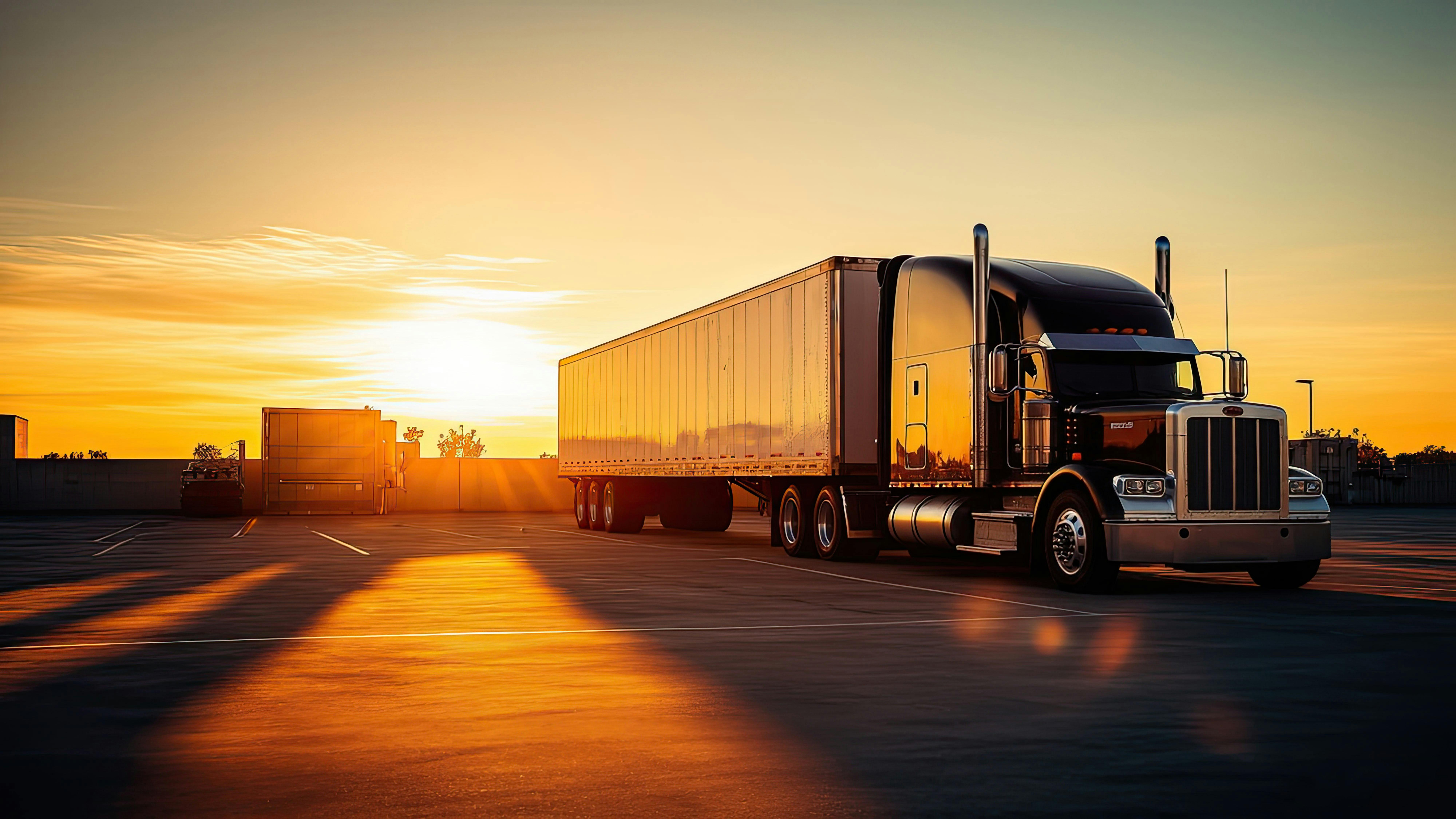 Tractor in sunset, afternoon respite