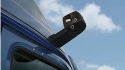 Stoneridge's MirrorEye system uses high-definition cameras and displays to offer commercial truck drivers a clearer display inside the cab that can adjust to adverse weather conditions and also adapt as a tractor-trailer turns. Stoneridge's MirrorEye system uses high-definition cameras and displays to offer commercial truck drivers a clearer display inside the cab that can adjust to adverse weather conditions and also adapt as a tractor-trailer turns.