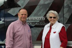 Ruth and her son Alan, co-founders of Dedicated Logistics Ruth and her son Alan, co-founders of Dedicated Logistics