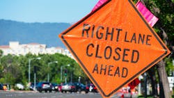 construction lane closure construction lane closure