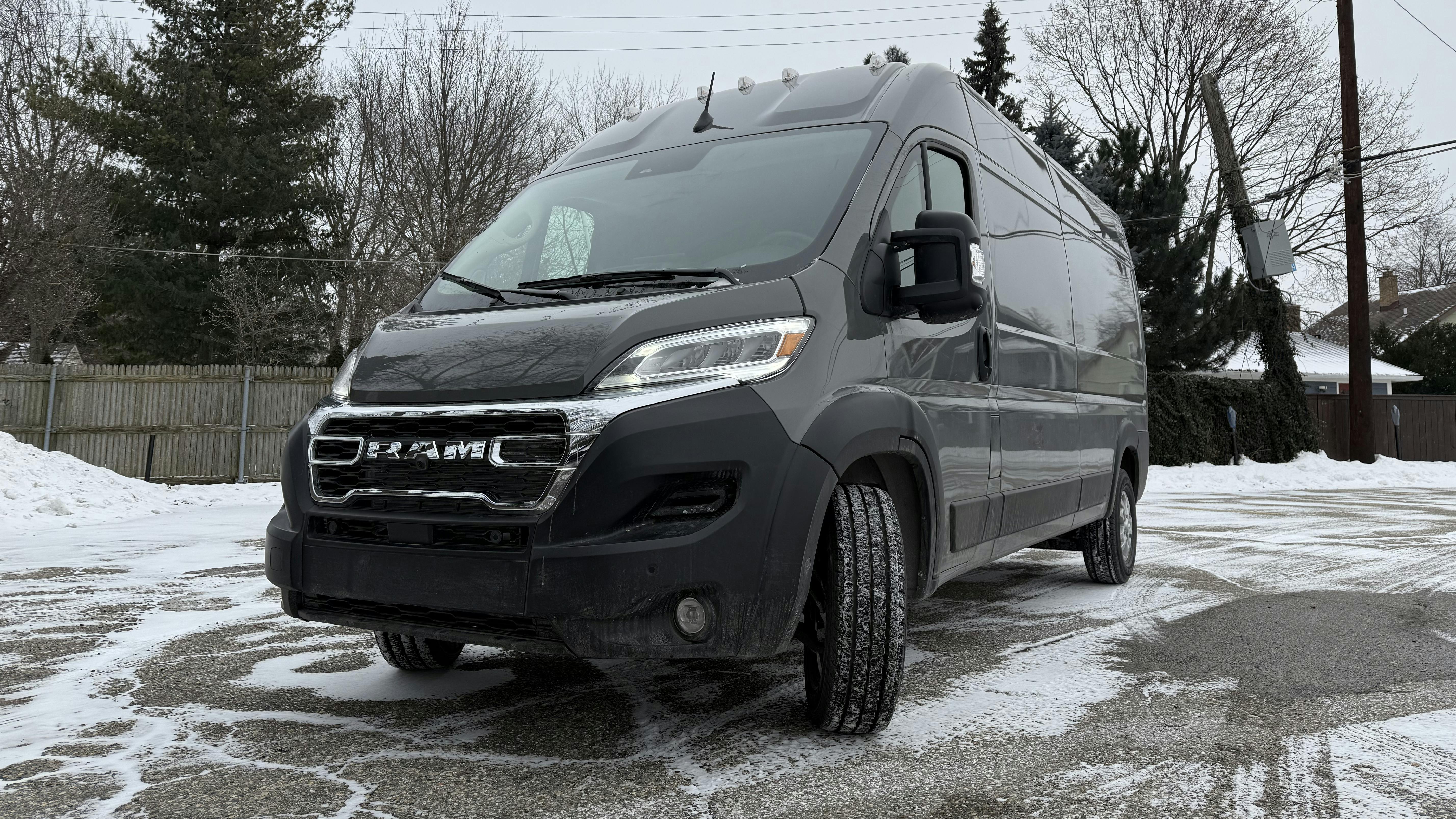 A 3.6L V6 engine powers the Ram ProMaster lineup, which offers a maximum 276 hp and 250 lb.-ft. of torque. Depending on the model and configuration, the 2025 ProMaster offers a payload capacity of up to 4,820 lb., up to 524 cu. ft. of cargo space, and a maximum towing capacity of 6,910 lb.