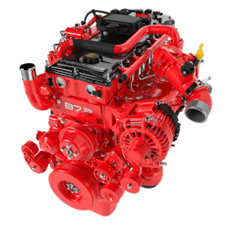 The Cummins B7.2 Diesel engine offers 240 to 340 hp and 650 to 1,000 lb.-ft torque. The Cummins B7.2 Diesel engine offers 240 to 340 hp and 650 to 1,000 lb.-ft torque.
