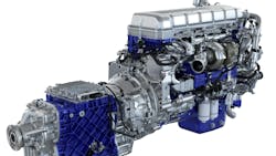 The Volvo D13 VGT powertrain is available for order in the new Volvo VNR and VNL models. Customers can choose from engine options offering 405, 425, 435, and 455 horsepower, with torque ratings ranging from 1450 to 1850 lb.-ft. The Volvo D13 VGT powertrain is available for order in the new Volvo VNR and VNL models. Customers can choose from engine options offering 405, 425, 435, and 455 horsepower, with torque ratings ranging from 1450 to 1850 lb.-ft.