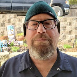 Harris drives for ABF Freight out of Fort Smith, Arkansas. Harris drives for ABF Freight out of Fort Smith, Arkansas.