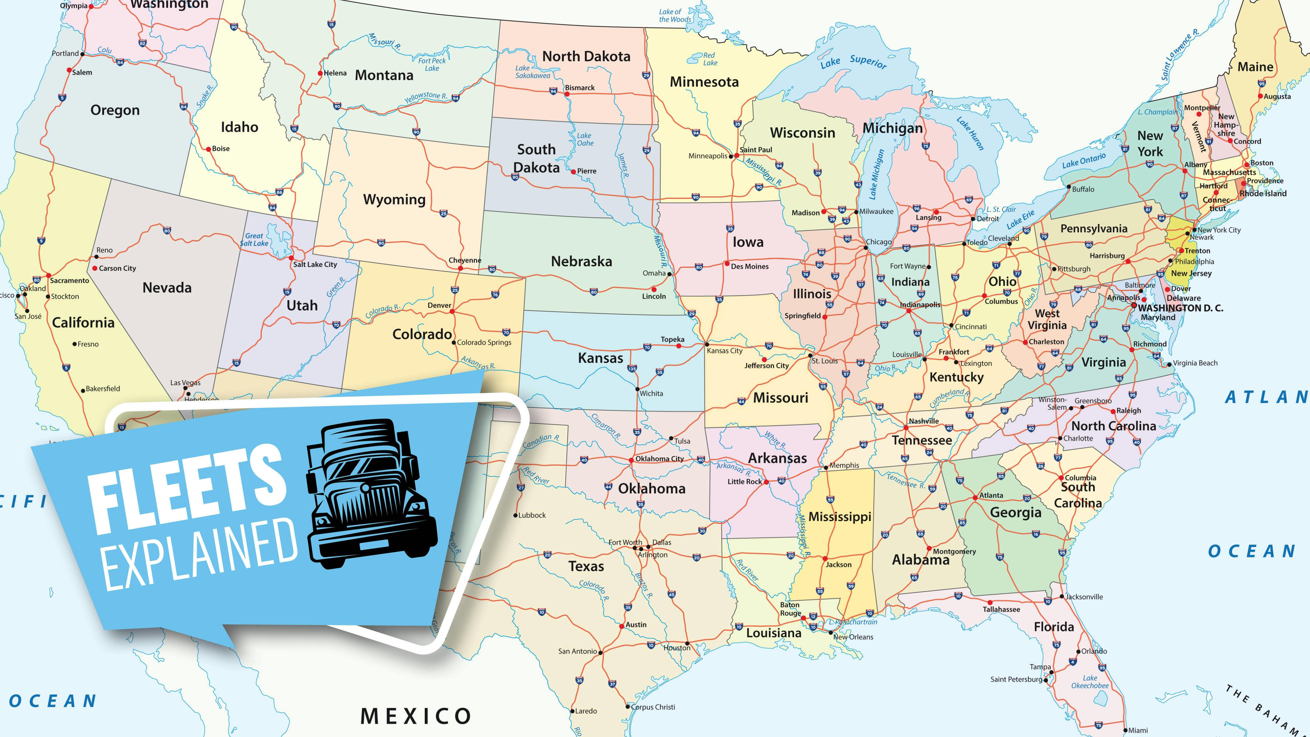 Nearly 50,000 miles comprise the U.S. Interstate System, a network of controlled-access highways that pass through&mdash;or around&mdash;all 50 states (and one territory)