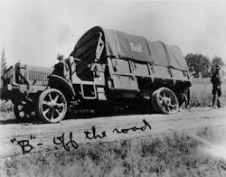 The U.S. Army's 1919 Transcontinental Motor Convoy showed how hard it was to move great distances across the U.S. The many trucks and other vehicles in the convoy averaged less than 6 mph on the two-month trip from Washington, D.C., to San Francisco. The U.S. Army's 1919 Transcontinental Motor Convoy showed how hard it was to move great distances across the U.S. The many trucks and other vehicles in the convoy averaged less than 6 mph on the two-month trip from Washington, D.C., to San Francisco.