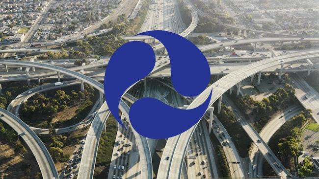 DOT logo on highway