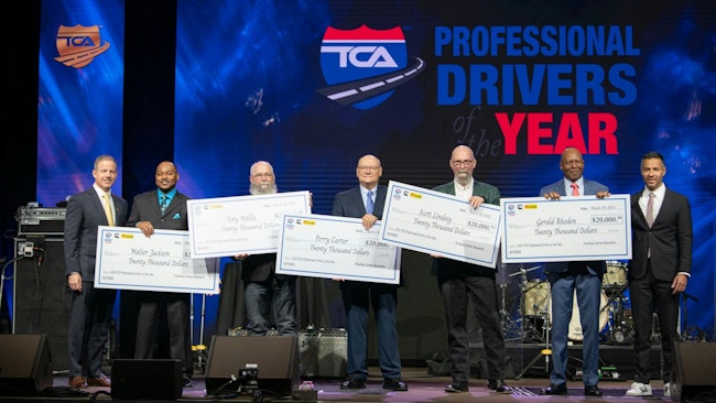 Each driver received $20,000 and was greeted with a standing ovation during the awards ceremony.