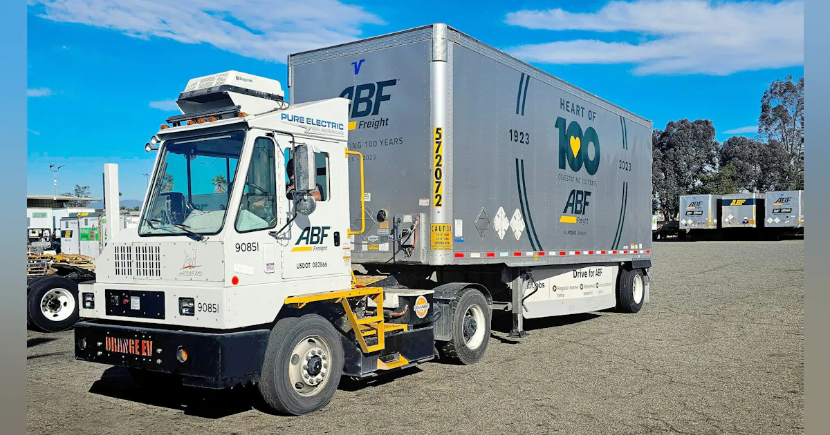Abf 159 ABF Freight expands EV fleet with Orange EV terminal trucks for ...