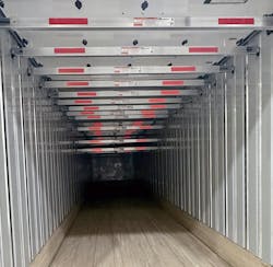 Utility now offers an option for versatile load securement and double decking capabilities on 4000D-X Composite dry van trailers. Utility now offers an option for versatile load securement and double decking capabilities on 4000D-X Composite dry van trailers.