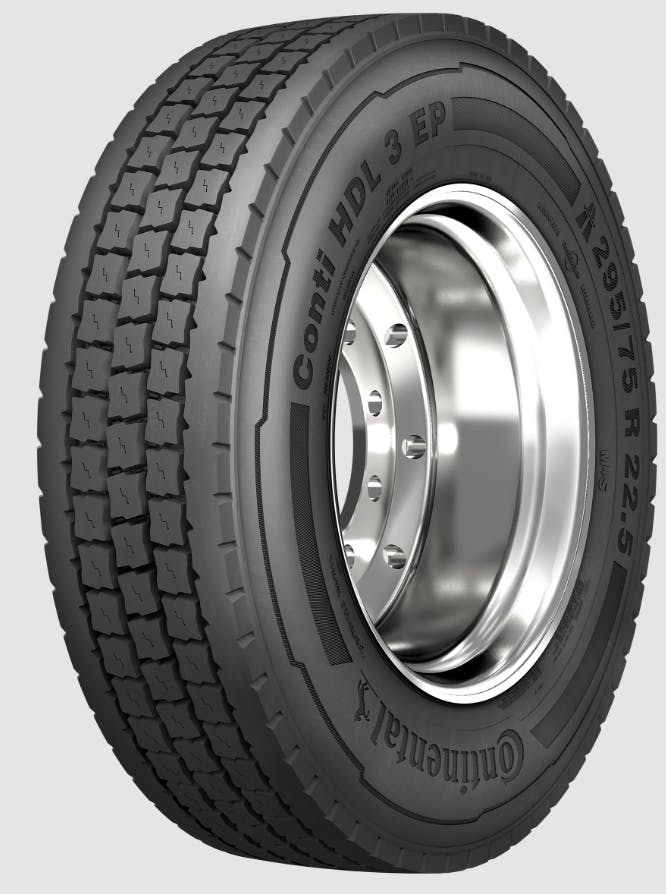 The Conti HDL 3 EP combines high-structure carbon black and silica technology to deliver rolling resistance and durability.