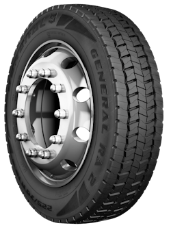 Both tires feature durable tread compounds for enhanced mileage and mud and snow designations, ideal for on-/off-highway and pick-up and delivery applications. Both tires feature durable tread compounds for enhanced mileage and mud and snow designations, ideal for on-/off-highway and pick-up and delivery applications.