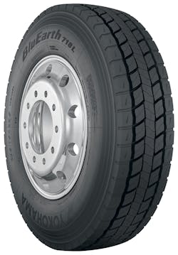 The manufacturer’s new BluEarth 718L drive tire is engineered with a fuel-efficient tread design and industry-leading compound to help improve the profitability of today’s long-haul fleet operations. The manufacturer’s new BluEarth 718L drive tire is engineered with a fuel-efficient tread design and industry-leading compound to help improve the profitability of today’s long-haul fleet operations.