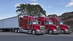 red peterbilts loading red peterbilts loading