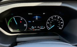 2025 Ford E-Transit analog instrument cluster 2025 Ford E-Transit analog instrument cluster