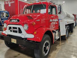 1959 GMC 860 and 1947 Heil milk tanker, by Jim Francis in Warren, Illinois 1959 GMC 860 and 1947 Heil milk tanker, by Jim Francis in Warren, Illinois