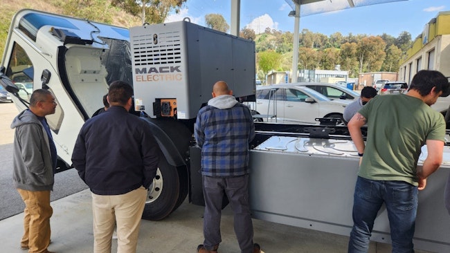 The chassis will provide hands-on training opportunities for students learning to safely work on heavy-duty battery electric vehicles, which operate at 400-600 volts.