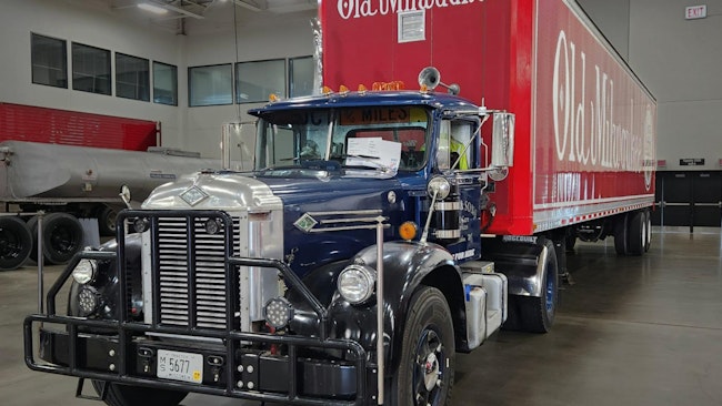 1959 Diamond-T 923D and 1985 Dorsey Milwaukee trailer, by Craig Cox Jr. in New Lisbon, Wisconsin