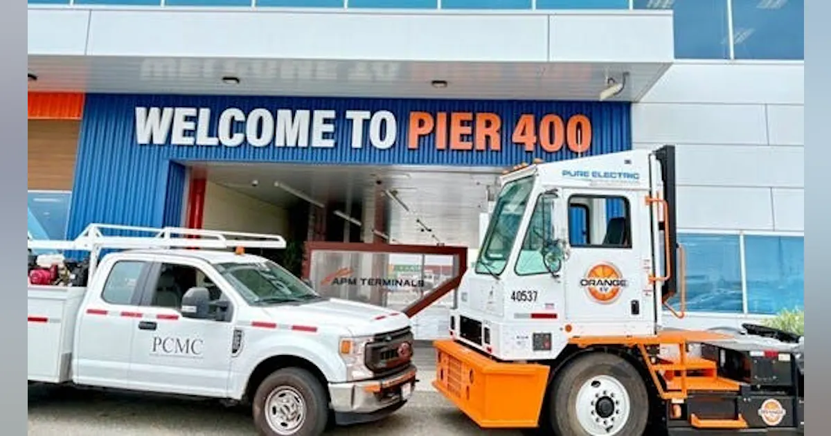 Apm Tractor APM Terminals Pier 400 partners with Orange EV to launch largest ...