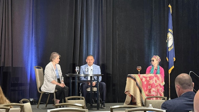 Jill Maschmeier puts on a colorful display of what not to do after a trucking accident while Tracy Rushing and Raul Soria provide critiques.