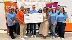 In addition to supporting Feeding America's national organization, portions of the donation will be allocated to nine local food banks near Carrier facilities. In addition to supporting Feeding America's national organization, portions of the donation will be allocated to nine local food banks near Carrier facilities.