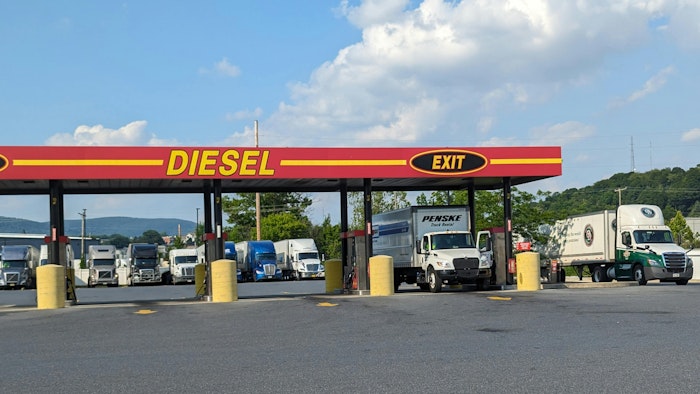On-highway diesel pump prices sat at $3.775 per gallon, up from June 16’s $3.571 average. While it didn’t see the same price hike, average U.S. gasoline prices also increased by more than 7 cents this week, according to EIA, which tracked the fuel at $3.213.
