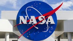 NASA logo at Kennedy Space Center NASA logo at Kennedy Space Center