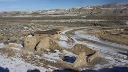 The Point of Rocks Stage Station was built in 1862 in Wyoming. The Point of Rocks Stage Station was built in 1862 in Wyoming.