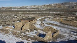 The Point of Rocks Stage Station was built in 1862 in Wyoming. The Point of Rocks Stage Station was built in 1862 in Wyoming.