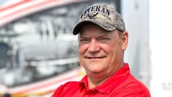 Perry was unanimously chosen as the winning driver by a committee of trucking industry experts. Perry was unanimously chosen as the winning driver by a committee of trucking industry experts.