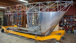 The gondola frame being donated to the EAA Museum was previously used on the Europa, Goodyear's Blimp that flew throughout Europe in the 1980s, and on the Florida-based Stars and Stripes in the early 2000s. The gondola frame being donated to the EAA Museum was previously used on the Europa, Goodyear's Blimp that flew throughout Europe in the 1980s, and on the Florida-based Stars and Stripes in the early 2000s.