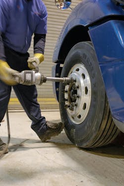 Impact wrenches are useful for snugging the wheel onto the studs. They should never be used to achieve the final torque. And tighter is never better. Overtightening can cause the stud to stretch, reducing its yield strength. Impact wrenches are useful for snugging the wheel onto the studs. They should never be used to achieve the final torque. And tighter is never better. Overtightening can cause the stud to stretch, reducing its yield strength.