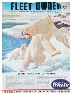 A White Motor Corp. ad from a 1943 issue of FleetOwner A White Motor Corp. ad from a 1943 issue of FleetOwner