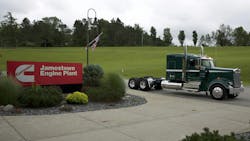 Cummins partnered with Kenworth to produce X15 engines painted in legacy Cummins beige at its Jamestown, New York, plant for the W900 Legacy Edition—the final special edition of the iconic W900. Cummins partnered with Kenworth to produce X15 engines painted in legacy Cummins beige at its Jamestown, New York, plant for the W900 Legacy Edition—the final special edition of the iconic W900.