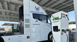 Nevoya Windrose truck at Greenlane charging