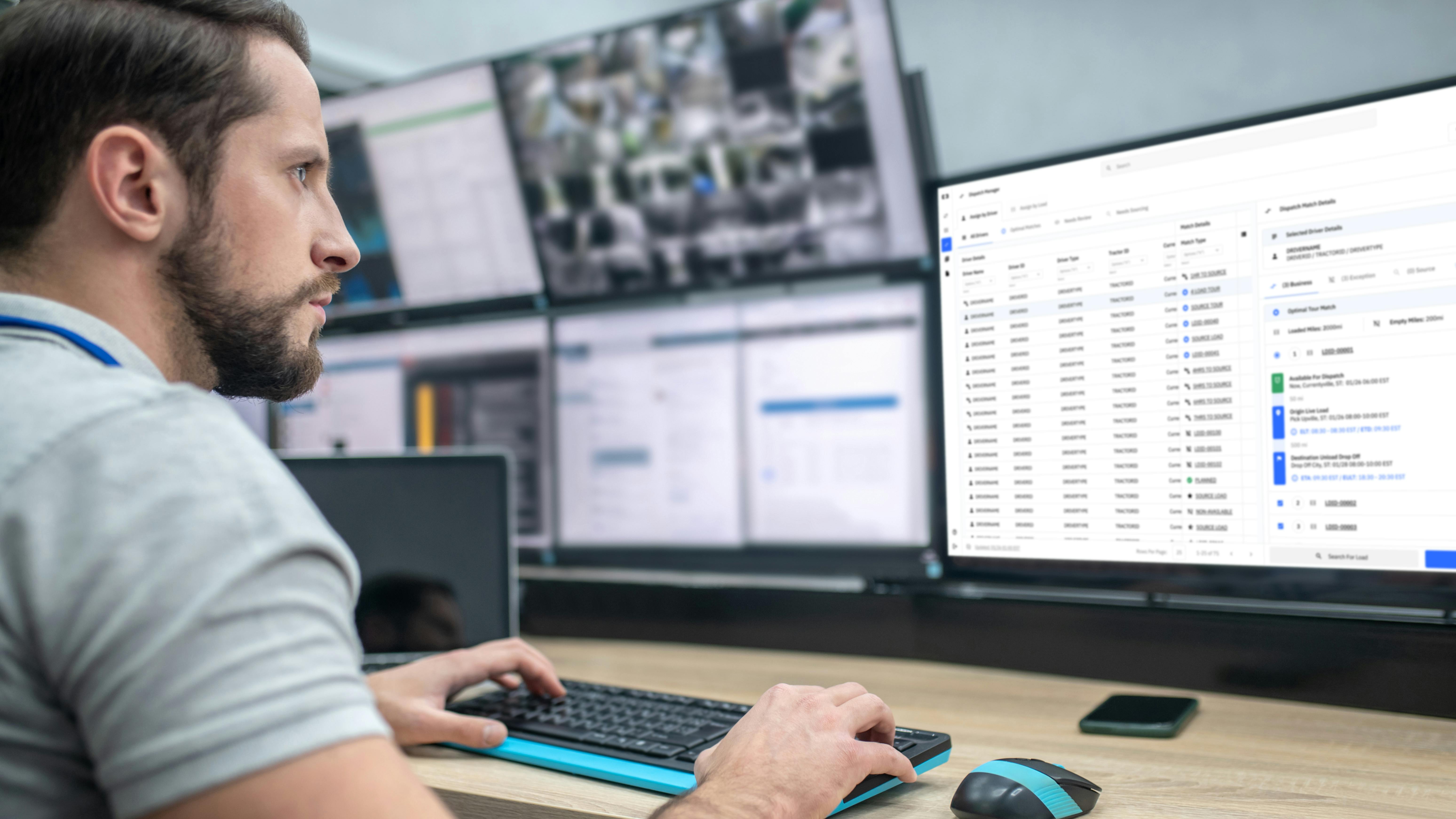 Dispatcher using AI at a computer, Optimal Dynamics