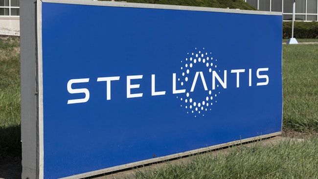 Stellantis company sign