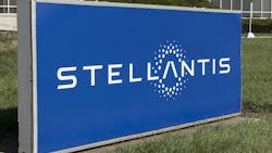 Stellantis company sign Stellantis company sign