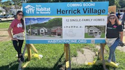 Assurant and CNH employees collaborating on the construction of new homes for Racine families through Habitat for Humanity. Assurant and CNH employees collaborating on the construction of new homes for Racine families through Habitat for Humanity.