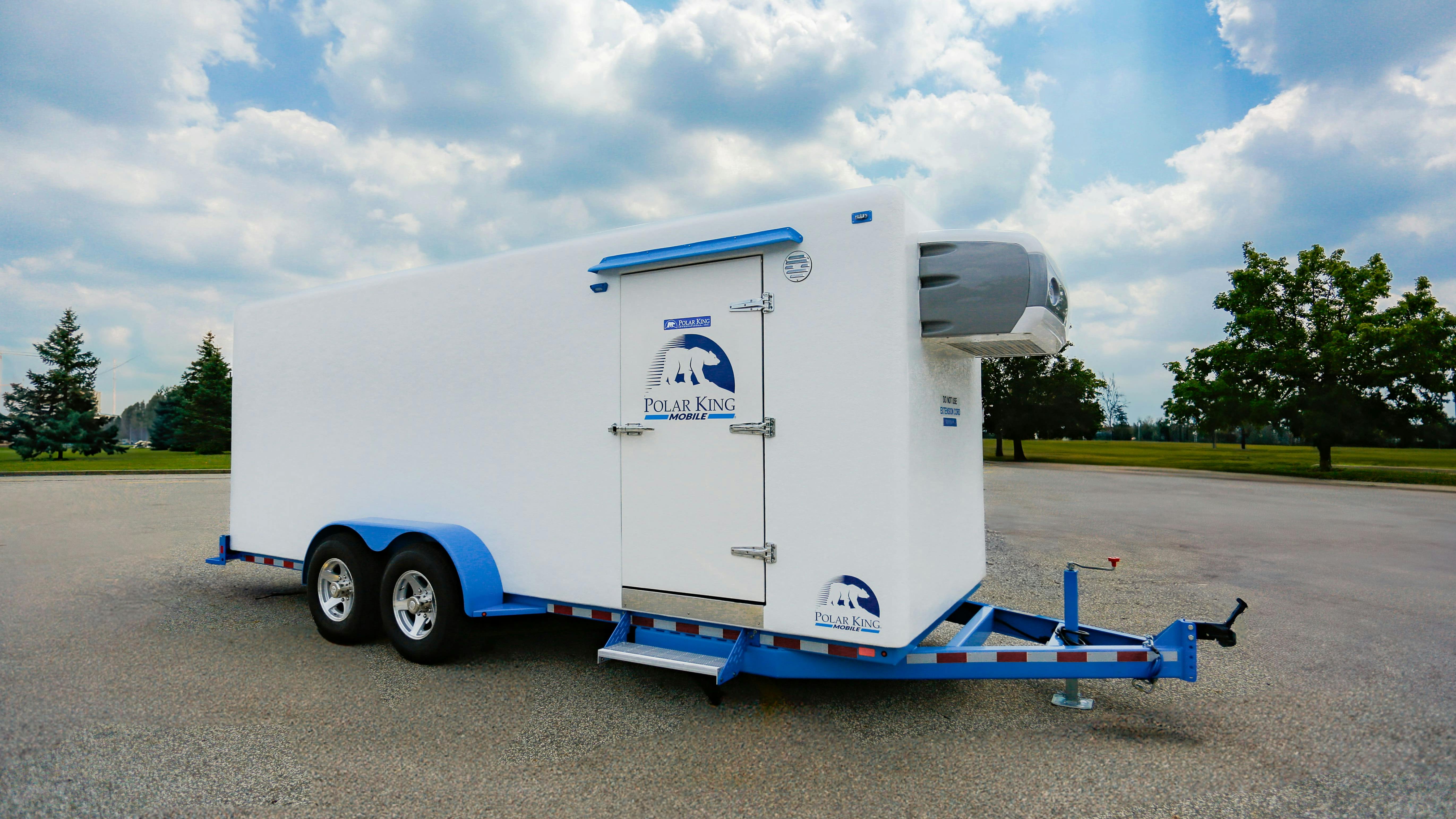 Unlike other trailers in the Polar King lineup, the new unit features two full-sized doors, including one on the side.